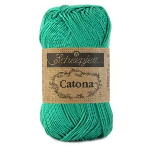 Scheepjes Catona Garn Unicolor 514 Jade Kampanj
