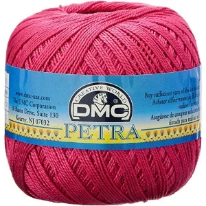 Säker betalning DMC Petra nr. 5 Virkgarn Unicolor 53805 Cerise