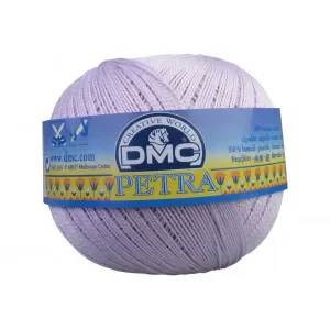 Erbjudande DMC Petra nr. 5 Virkgarn Unicolor 5211 Ljuslila