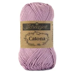 Säker betalning Scheepjes Catona Garn Unicolor 520 Lavender