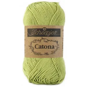 Scheepjes Catona Garn Unicolor 512 Lime Kampanjpris