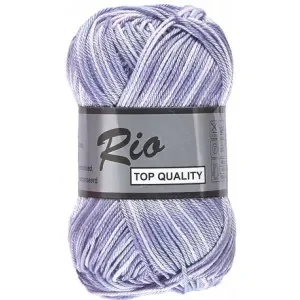 Populär Lammy Rio Garn Print 631 Blå/Lila/Lavender 50 gram