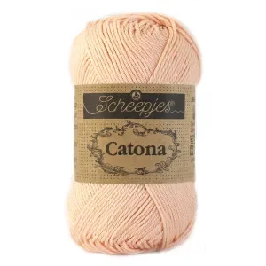 Scheepjes Catona Garn Unicolor 523 Peach Köp online