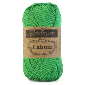 Endast idag Scheepjes Catona Garn Unicolor 515 Emerald