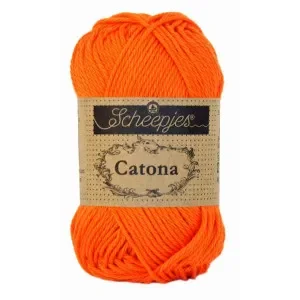 Fynd Scheepjes Catona Garn Unicolor 189 Royal Orange
