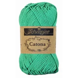 Endast idag Scheepjes Catona Garn Unicolor 241 Parrot Green