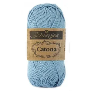 Scheepjes Catona Garn Unicolor 510 Sky Blue Billigare