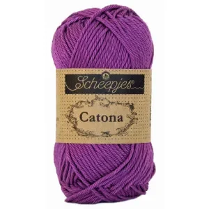 Rea Scheepjes Catona Garn Unicolor 282 Ultra Violet