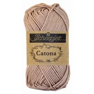 Scheepjes Catona Garn Unicolor 257 Antique Mauve Fri frakt