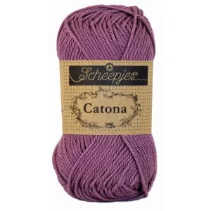 Rabatt Scheepjes Catona Garn Unicolor 240 Amethyst