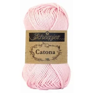 Erbjudande Scheepjes Catona Garn Unicolor 238 Powder Pink