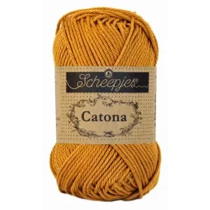 Rabatt Scheepjes Catona Garn Unicolor 383 Ginger Gold
