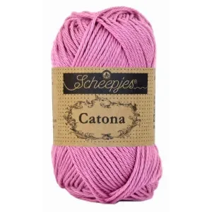 Scheepjes Catona Garn Unicolor 398 Colonial Rose Sista chansen