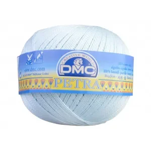DMC Petra nr. 5 Virkgarn Unicolor 54462 Isblå Expressleverans