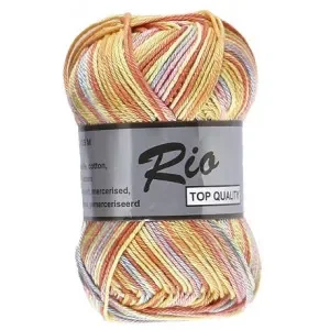 Lammy Rio Garn Print 634 Gul/Orange/Rosa 50 gram Säker betalning