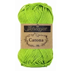 Säker betalning Scheepjes Catona Garn Unicolor 205 Kiwi