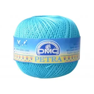 Begränsad tid DMC Petra nr. 5 Virkgarn Unicolor 53845 Turkos