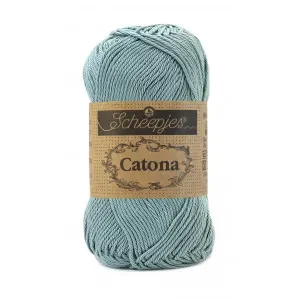Rabatt Scheepjes Catona Garn Unicolor 528 Silver Blue