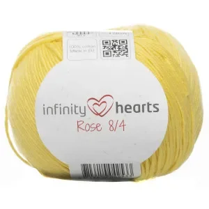 risnedsättning Infinity Hearts Rose 8/4 Garn Unicolor 188 Mörkgul