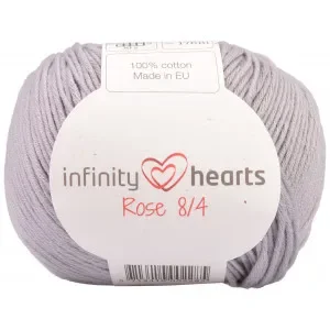 Infinity Hearts Rose 8/4 Garn Unicolor 232 Ljusgrå Premium