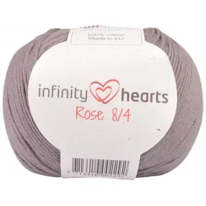 Snabb leverans Infinity Hearts Rose 8/4 Garn Unicolor 235 Grå