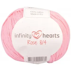 Fynd Infinity Hearts Rose 8/4 Garn Unicolor 05 Ljus Rosa