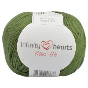 Infinity Hearts Rose 8/4 Garn Unicolor 163 Mörkgrön Populärt val