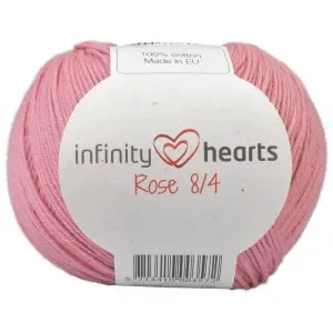 Fri frakt Infinity Hearts Rose 8/4 Garn Unicolor 29 Gammelrosa