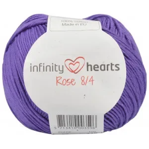 Populärt val Infinity Hearts Rose 8/4 Garn Unicolor 56 Mörk Lila