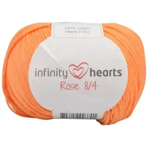 Infinity Hearts Rose 8/4 Garn Unicolor 192 Ljus Orange Begränsat antal