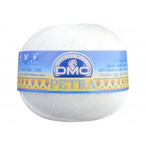 DMC Petra nr. 8 Virkgarn Unicolor 54460 Råvit Begränsad tid