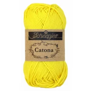 Scheepjes Catona Garn Unicolor 280 Lemon Rea