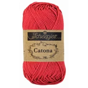 Scheepjes Catona Garn Unicolor 258 Rosewood Billig