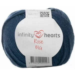 Kundfavorit Infinity Hearts Rose Big Garn 114 Marinblå