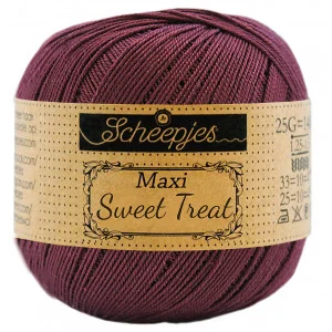 Scheepjes Maxi Sweet Treat Garn Unicolor 394 Shadow Purple Snabb leverans