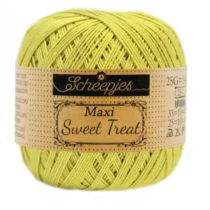 Scheepjes Maxi Sweet Treat Garn Unicolor 245 Green Yellow Extra rabatt
