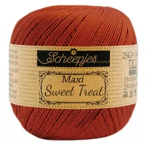 Fynd Scheepjes Maxi Sweet Treat Garn Unicolor 388 Rust