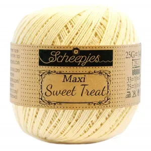 Nedsatt pris Scheepjes Maxi Sweet Treat Garn Unicolor 403 Lemonade