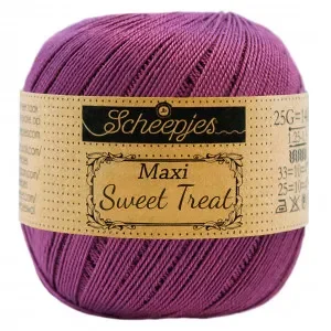 Bästa pris Scheepjes Maxi Sweet Treat Garn Unicolor 282 Ultra Violet