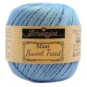 Sänkt pris Scheepjes Maxi Sweet Treat Garn Unicolor 510 Sky Blue