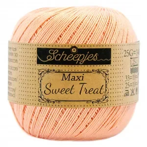 Begränsad tid Scheepjes Maxi Sweet Treat Garn Unicolor 523 Pale Peach