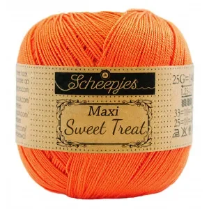 Kampanjpris Scheepjes Maxi Sweet Treat Garn Unicolor 189 Royal Orange