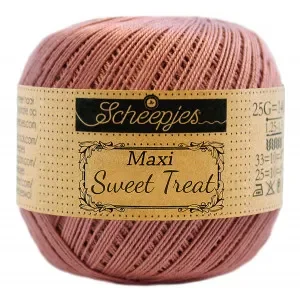 Scheepjes Maxi Sweet Treat Garn Unicolor 776 Antique Rose Kampanj