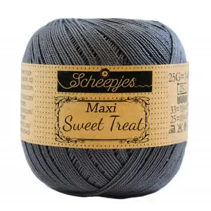 Scheepjes Maxi Sweet Treat Garn Unicolor 393 Charcoal Nyhet