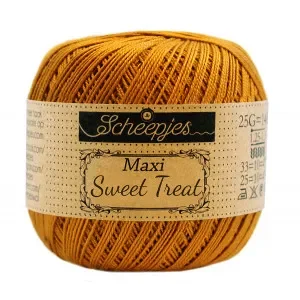Extra rabatt Scheepjes Maxi Sweet Treat Garn Unicolor 383 Ginger Gold