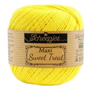 Scheepjes Maxi Sweet Treat Garn Unicolor 280 Lemon Sista chansen