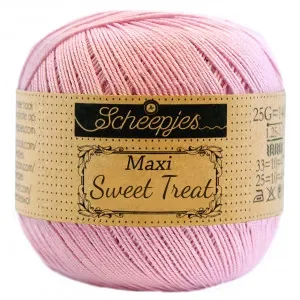 Kampanjpris Scheepjes Maxi Sweet Treat Garn Unicolor 246 Icy Pink