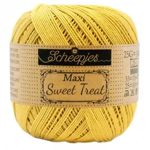 Fynd Scheepjes Maxi Sweet Treat Garn Unicolor 154 Gold