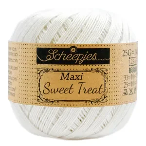 Rea Scheepjes Maxi Sweet Treat Garn Unicolor 105 Bridal white