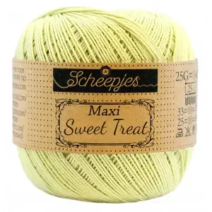 Sänkt pris Scheepjes Maxi Sweet Treat Garn Unicolor 392 Lime Juice